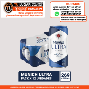 Cerverza Munich ultra 269 Pack 12 - Por Mayor