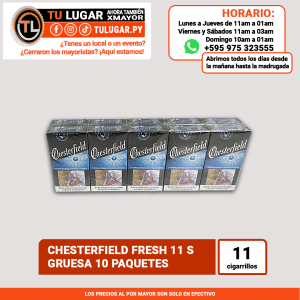 CHESTERFIELD FRESH 11 S | Gruesa 10 paquetes