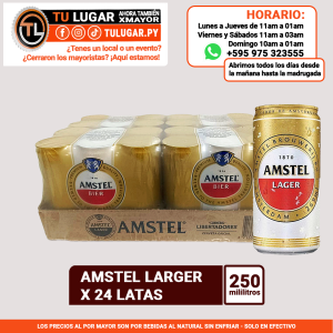 Cerveza Amstel x 24 latas de 250ml Al Por Mayor