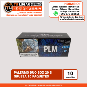 PALERMO DUO BOX 10 S | Gruesa 10 paquetes