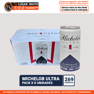 Cerveza Michelob ultra pack x 8 latas de 269ml Al Por Mayor