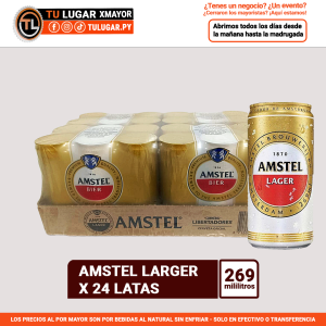 Cerveza Amstel x 24 latas de 269ml Al Por Mayor