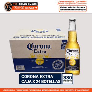 Cerveza Corona extra 330ml Caja 24 botellas - Por mayor