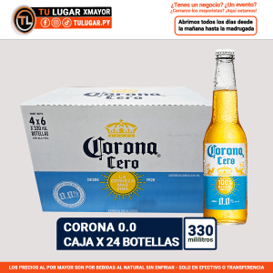 Cerveza Corona Sin Alcohol Botella 330 ml Caja x 24 Unidades al por Mayor