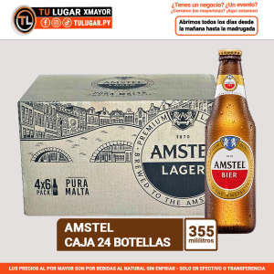 Cerveza Amstel x 24 Botellas 355ml | Precio al Por Mayor