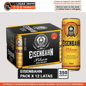 Cerveza Eisenbahm 350ml 12 latas al por mayor.