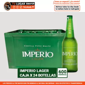 Cerveza Imperio Lager 24 botellas de 600ml - Al por mayor
